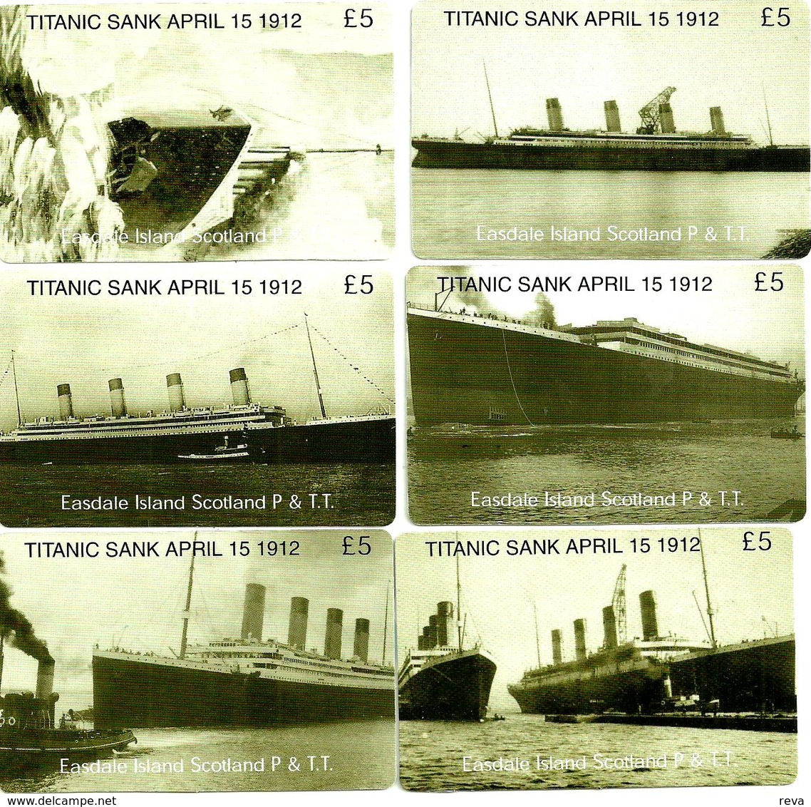 UNITED KINGDOM No1 SET OF 4 TITANIC SHIP SHIPS COMMEMORATIVE LIMITED EDITION ISSUE OF 1200 SCARCE READ DESCRIPTION !! - Emissions Entreprises