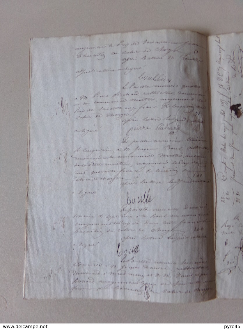 Acte Notarié Du 1 Juillet 1855 à Mortrée Dans L'Orne Vente D'un Bien ?? - Manuscrits