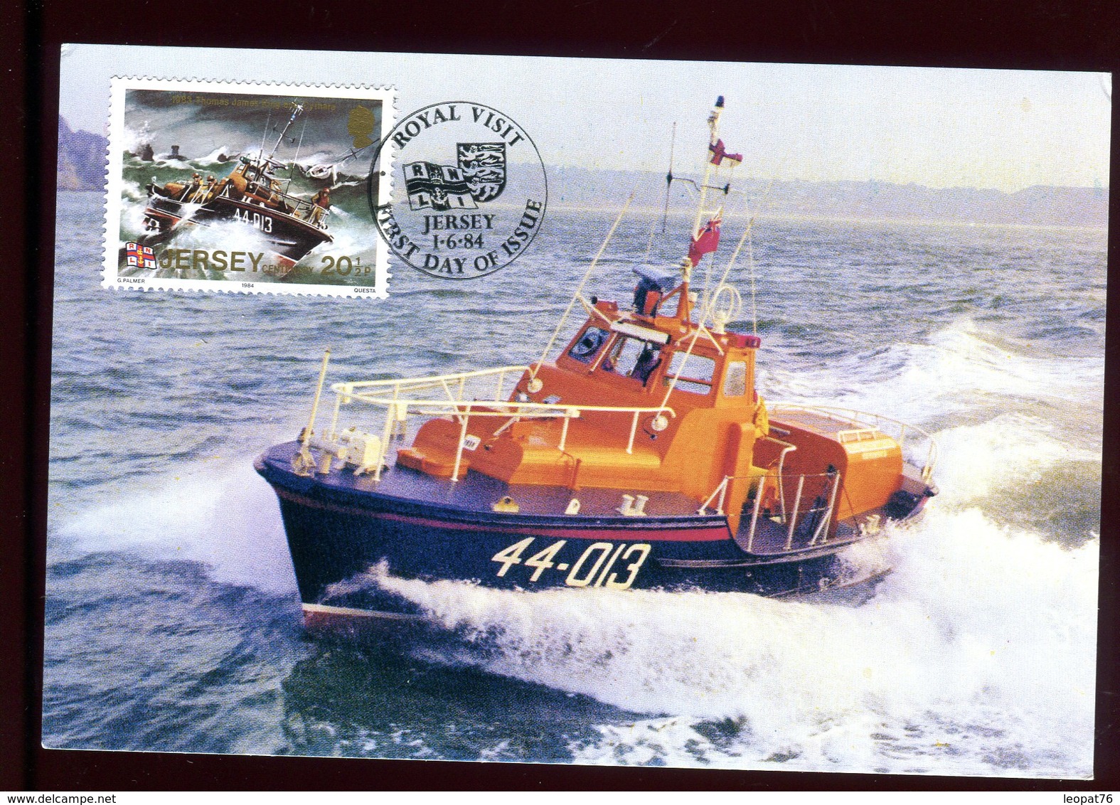 Jersey - Carte Maximum 1984 - Bateau - Jersey