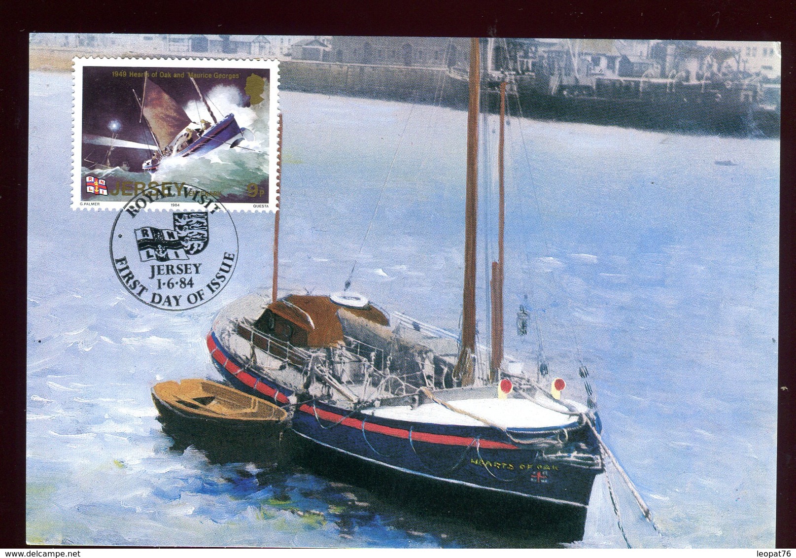 Jersey - Carte Maximum 1984 - Bateau - Jersey