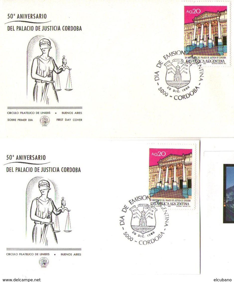 Argentina FDC Cordoba Palazzo Di Giustizia - FDC