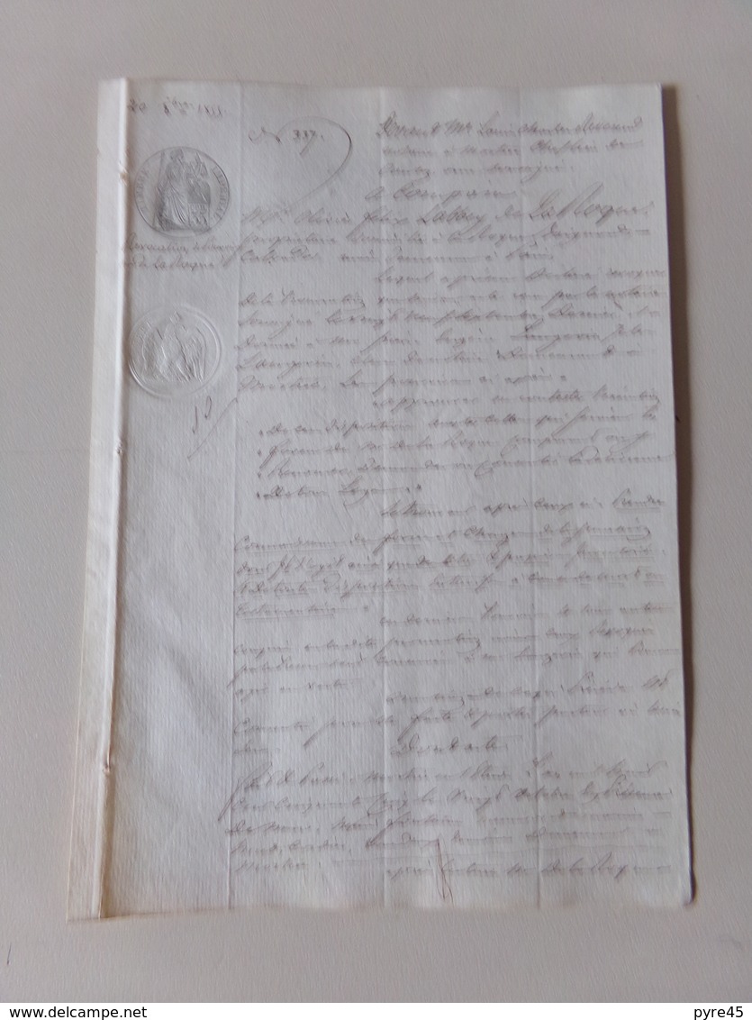Acte Notarié Du 20 Octobre 1855 ?? à Mortrée Dans L'Orne , Révocation - Manuscrits