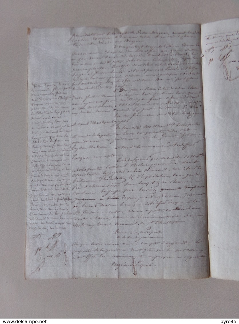 Acte Notarié Du 15 Octobre 1855 ?? à Mortrée Dans L'Orne , échange - Manuscrits