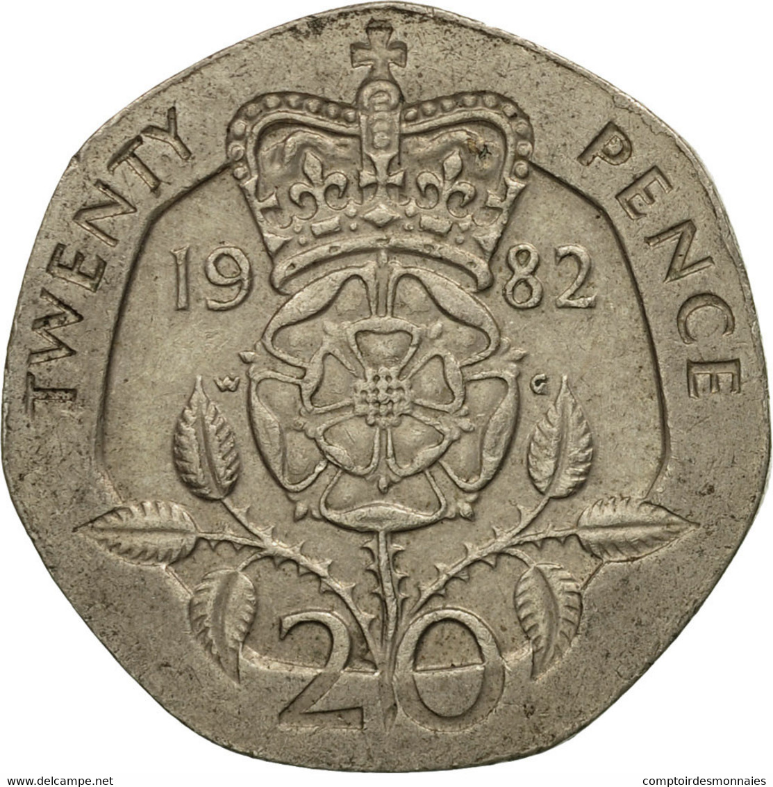 Monnaie, Grande-Bretagne, Elizabeth II, 20 Pence, 1982, TB, Copper-nickel - 20 Pence