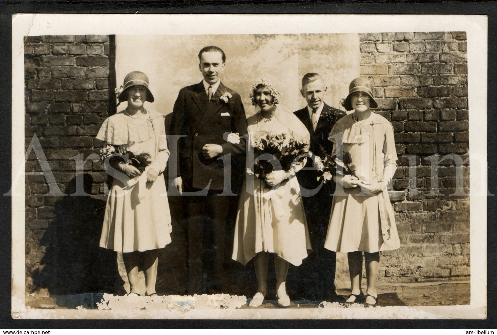 Photo Postcard / Foto / Old Photo / Wedding / Mariage / Size: 8.90 X 13.80 Cm. / England - Photographie