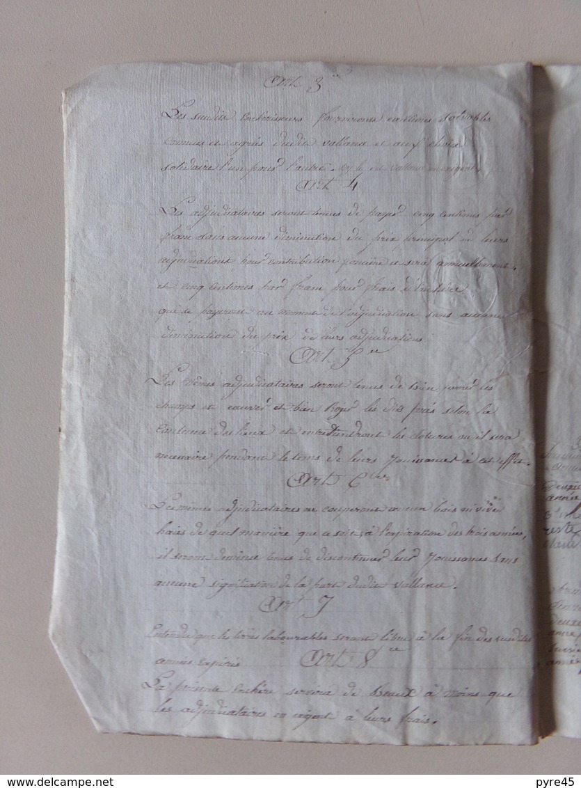 Acte Notarié Du 2 Novembre 1865 à L'épange ?? Vosges , Vente - Manuscrits