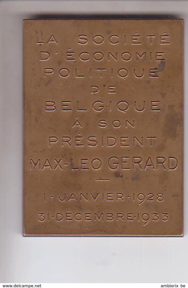 Max Leo GERARD - Société D'Economie Politique De Belgique - Unternehmen