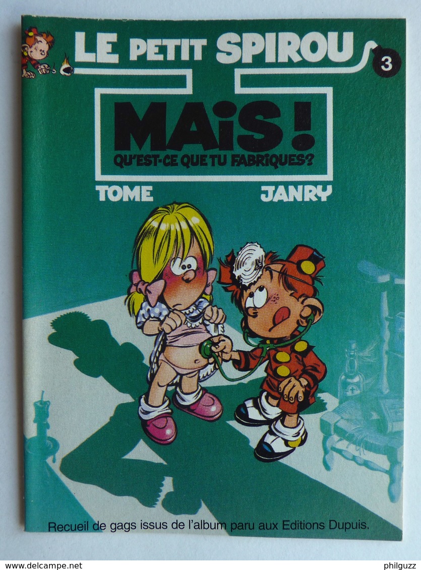 ALBUM BANDES DESSINEES PUBLICITAIRE HARRY'S LE PËTIT SPIROU T3 TOME ET JANRY 1996 (2) - Petit Spirou, Le