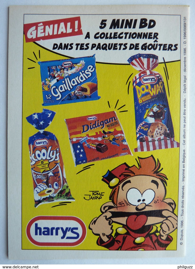 ALBUM BANDES DESSINEES PUBLICITAIRE HARRY'S LE PËTIT SPIROU T5 TOME ET JANRY 1996 (2) - Petit Spirou, Le