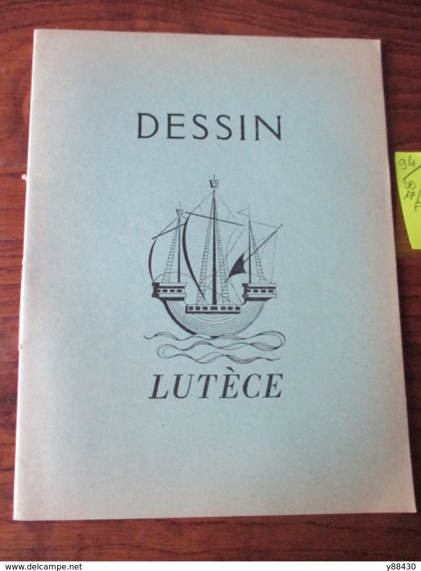 CAHIER D' ÉCOLIER  - LUTECE - Neuf  - DESSIN  - Couverture Vert Clair  -  4 Photos. - Autres & Non Classés