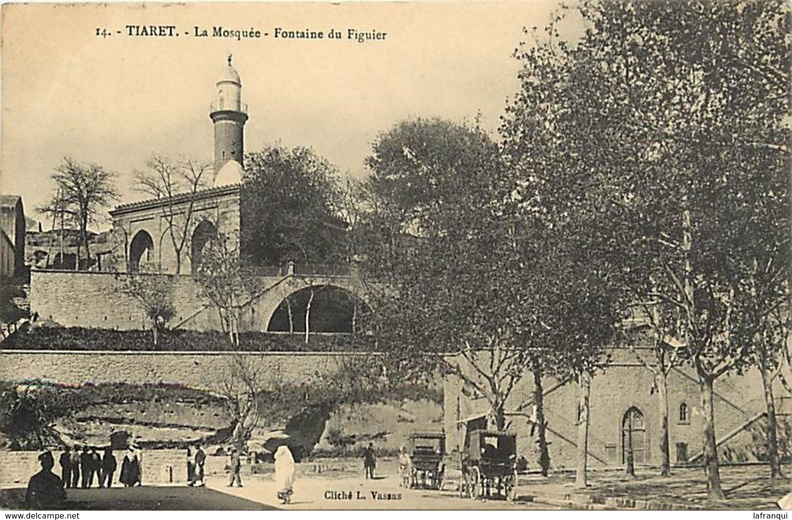 Pays Div - Ref M618-  Algerie - Tiaret - La Mosquée - Fontaine Du Figuier  - Carte Bon Etat  - - Tiaret