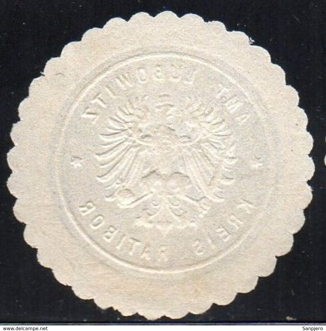 SIEGELMARKE GERMANY, KREIS RATIBOR - AMT LUBOWITZ - Fantasy Labels