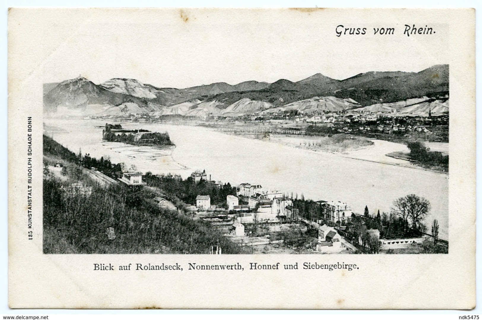 ALLEMAGNE : GRUSS VOM RHEIN - BLICK AUF ROLANDSECK, NONNENWERTH, HONNEF UND SIEBENGEBIRGE - Koenigswinter