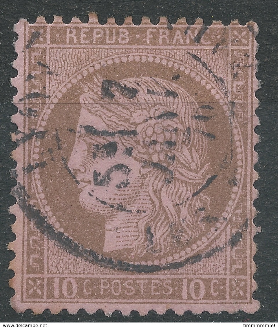 Lot N°44218  Variété/n°54, Oblit Cachet à Date De LYON-LES-TERREAUX  (RHONE), E De POSTES - 1871-1875 Ceres