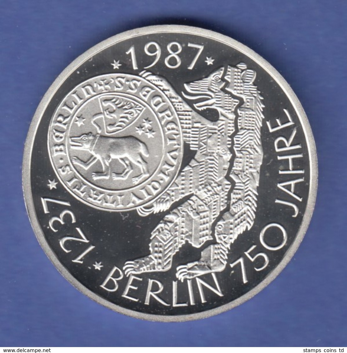 Bundesrepublik 10DM Silber-Gedenkmünze 1987  750 Jahre Berlin  PP - Autres & Non Classés