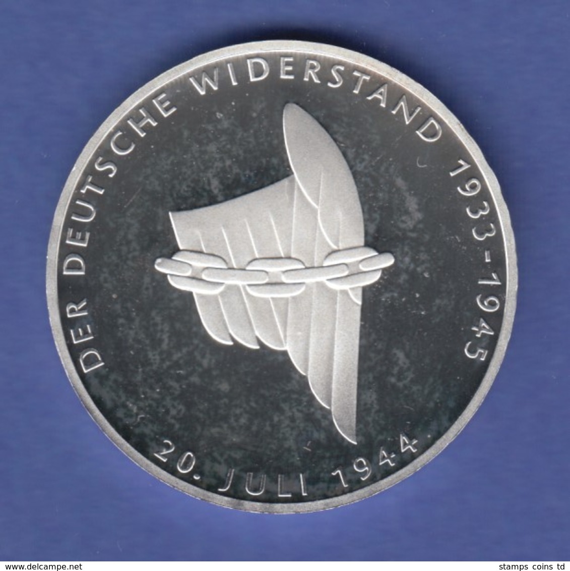 Bundesrepublik 10DM Silber-Gedenkmünze 1994  Deutscher Widerstand 1933-45  PP - Autres & Non Classés