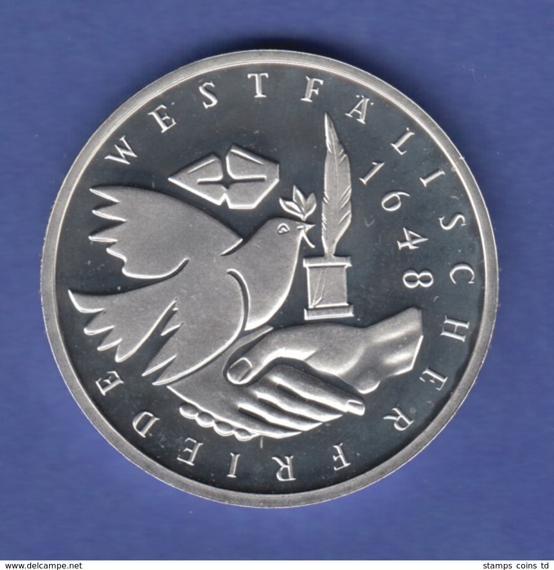 Bundesrepublik 10DM Silber-Gedenkmünze 1998 Westfälischer Friede PP - Autres & Non Classés