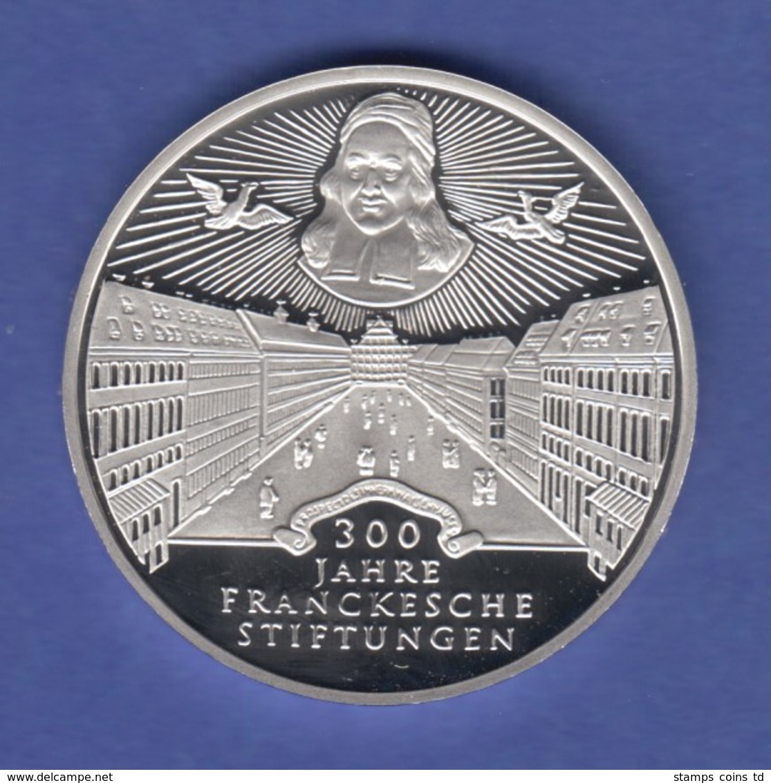 Bundesrepublik 10DM Silber-Gedenkmünze 1998  Franckesche Stiftungen Halle  PP - Autres & Non Classés
