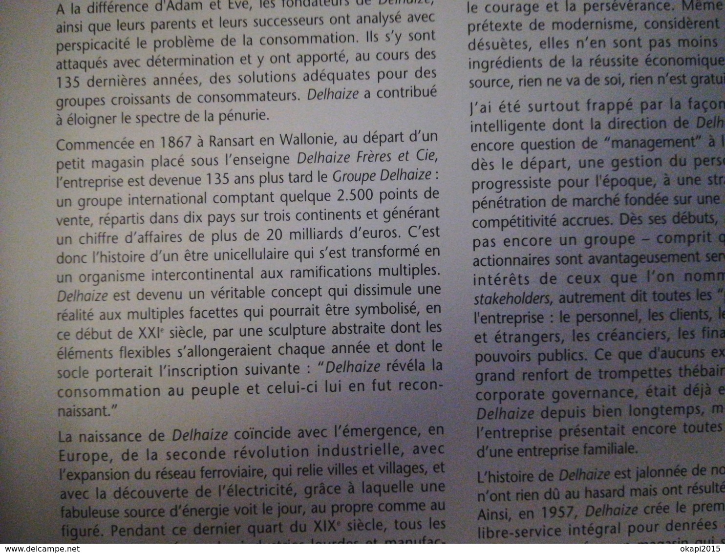 SUPERMARCHÉ DELHAIZE LE LION ÉPICIERS DEPUIS 1867 LIVRE HISTOIRE RÉGIONALISME BELGIQUE