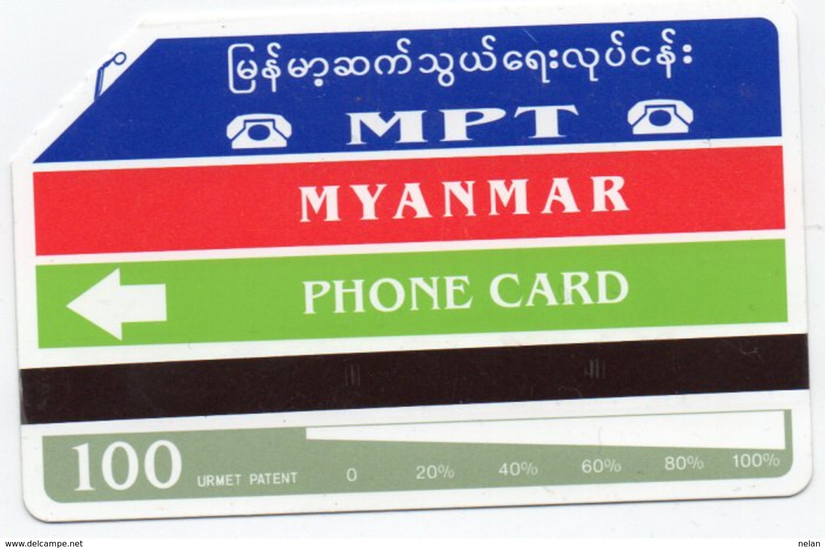 PHONE CARD-MYANMAR-INLAY LAKE - Myanmar