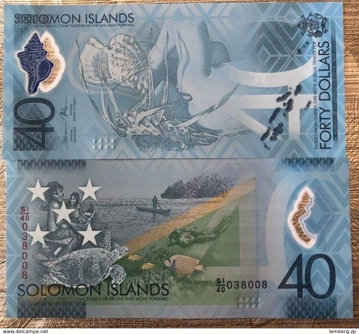 Solomon Islands - 40 Dollars 2018 UNC Lemberg-Zp - Isla Salomon