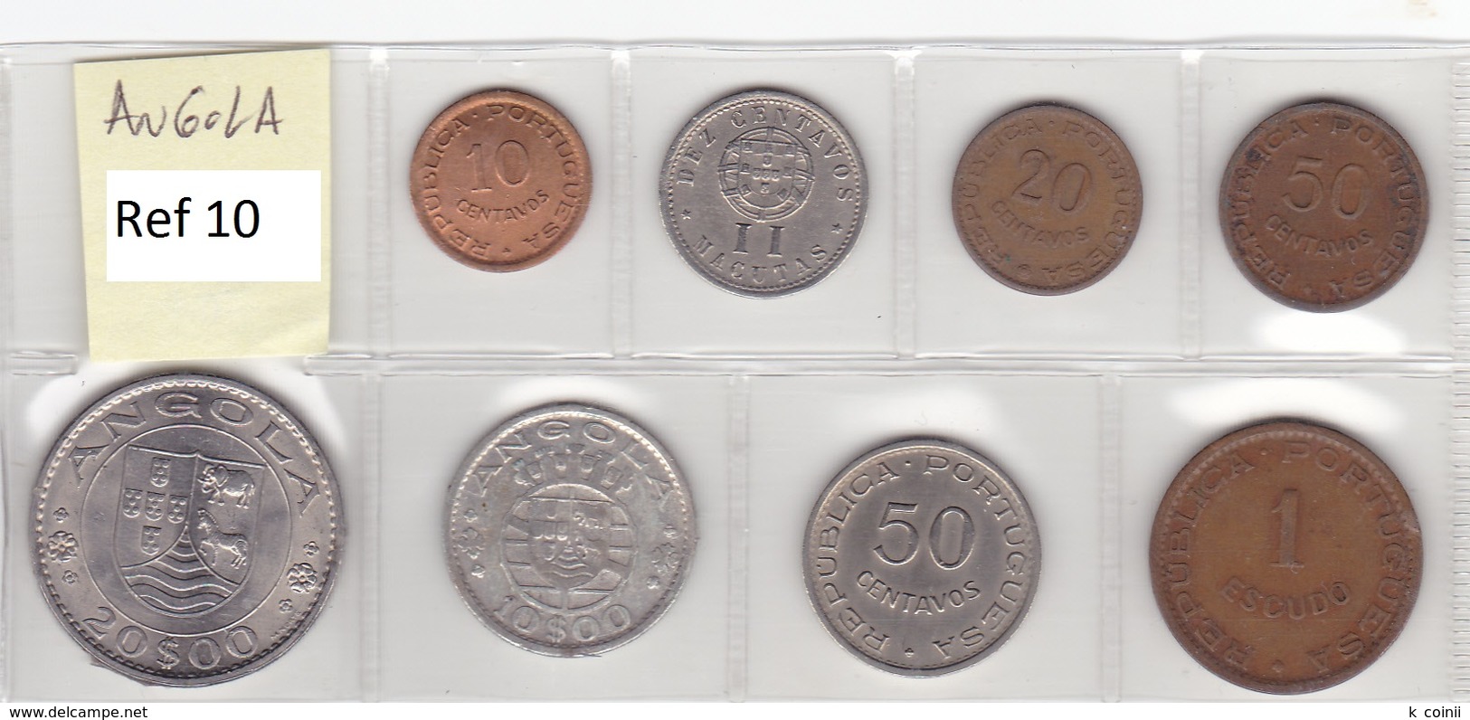 Angola - Set Of 8 Coins (portuguese Colonies) - Ref 10 - Angola