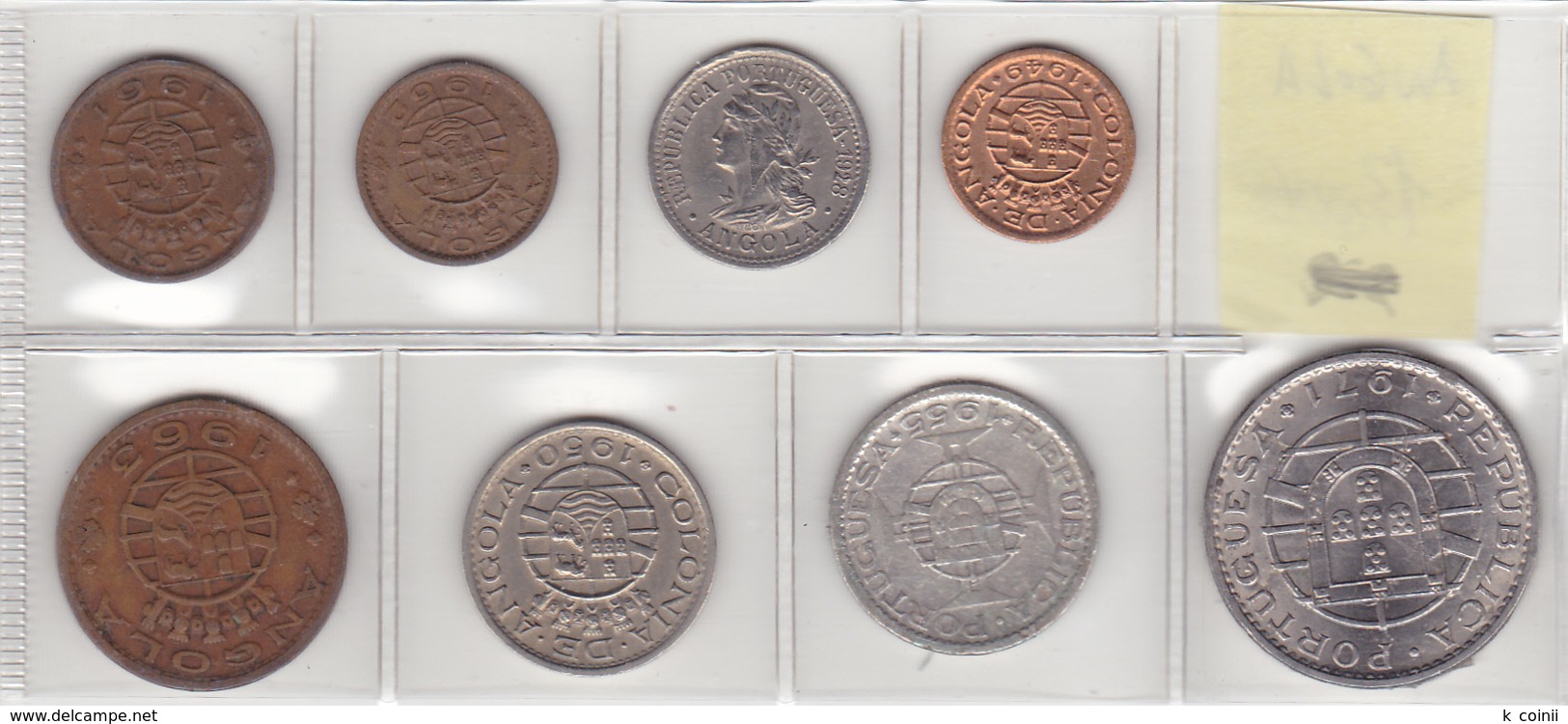 Angola - Set Of 8 Coins (portuguese Colonies) - Ref 10 - Angola