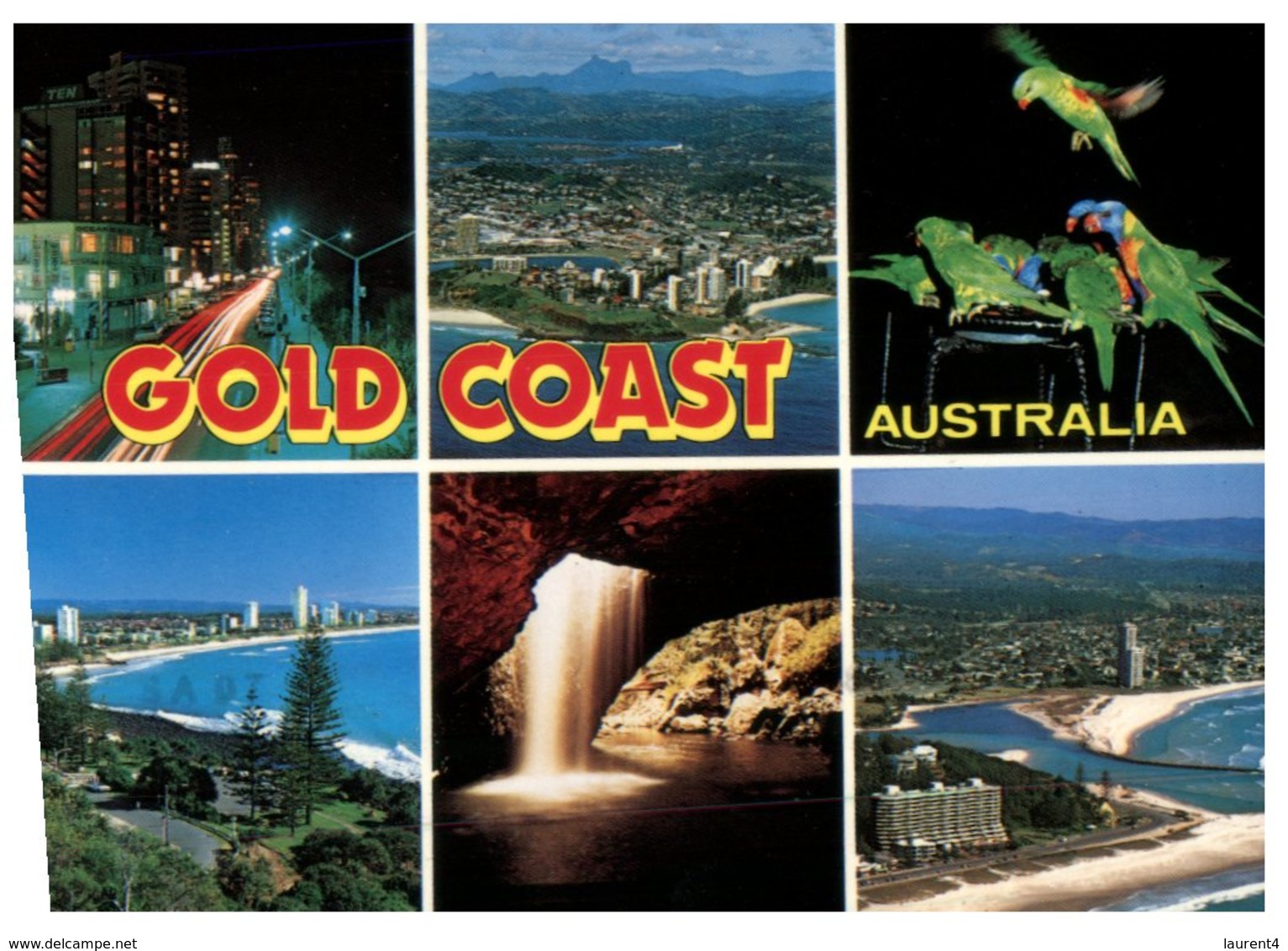 (300) Australia - With Stamp At Back Of Card - QLD - Gold Coast - Gold Coast