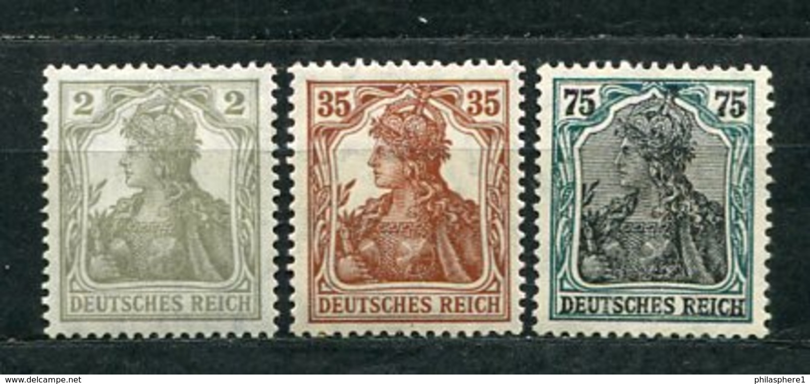 Deutsches Reich Nr.102/4         *  Unused       (2960) - Ungebraucht