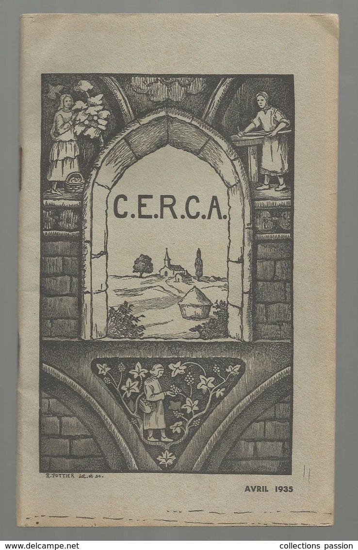 Scolaire, Centre D"enseignement Rural Par Correspondance , 04/1935, ANGERS, 60 Pages, 5 Scans  , Frais Fr 2.95 E - 18+ Years Old