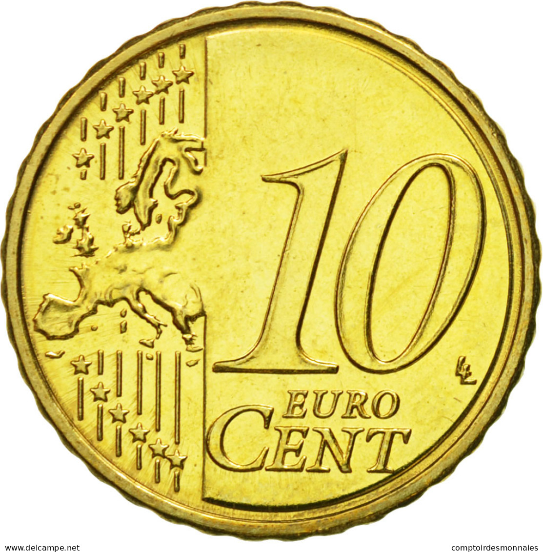 Slovénie, 10 Euro Cent, 2007, SPL, Laiton, KM:71 - Slovénie