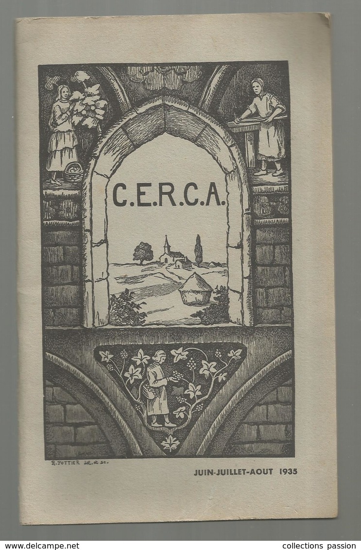 Scolaire, Centre D"enseignement Rural Par Correspondance , 06-07-08/1935, ANGERS, 78 Pages, 5 Scans  , Frais Fr 2.95 E - 18 Ans Et Plus