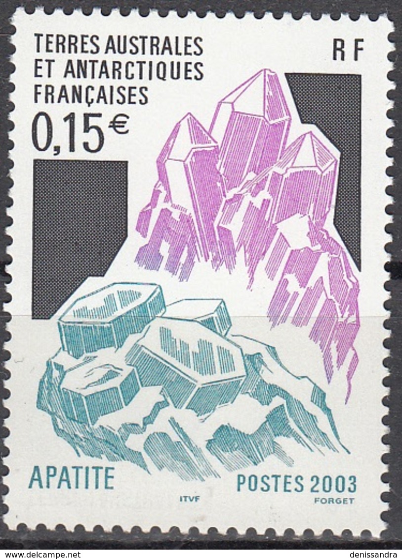 TAAF 2003 Yvert 361 Neuf ** Cote (2015) 1.00 Euro Minéral Apatite - Unused Stamps