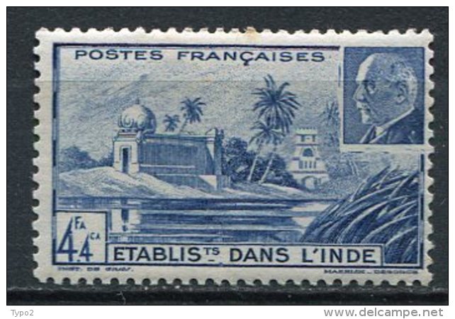 INDE -  Yv. N° 127    ** MNH 4fa 4ca Pétain Cote  0,8   Euro  TBE 2 Scans - Ungebraucht