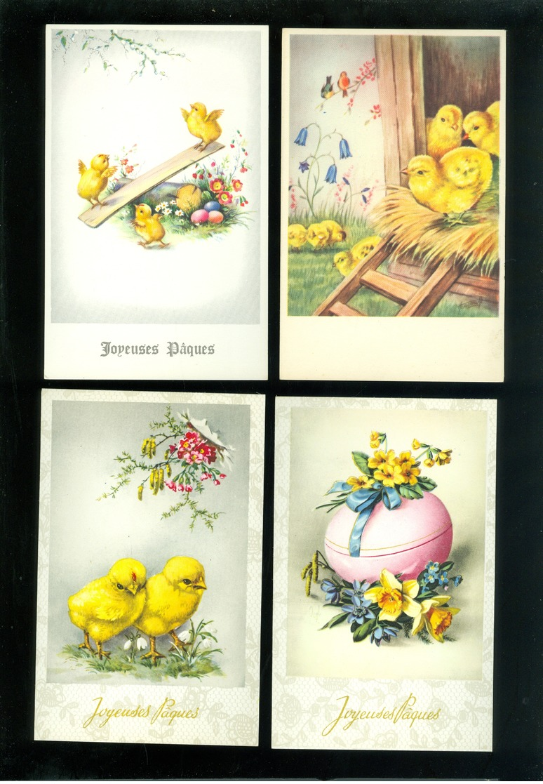 Beau lot de 60 cartes postales fantaisie  Pâques     Mooi lot 60 postkaarten fantasie  Pasen - 60 scans