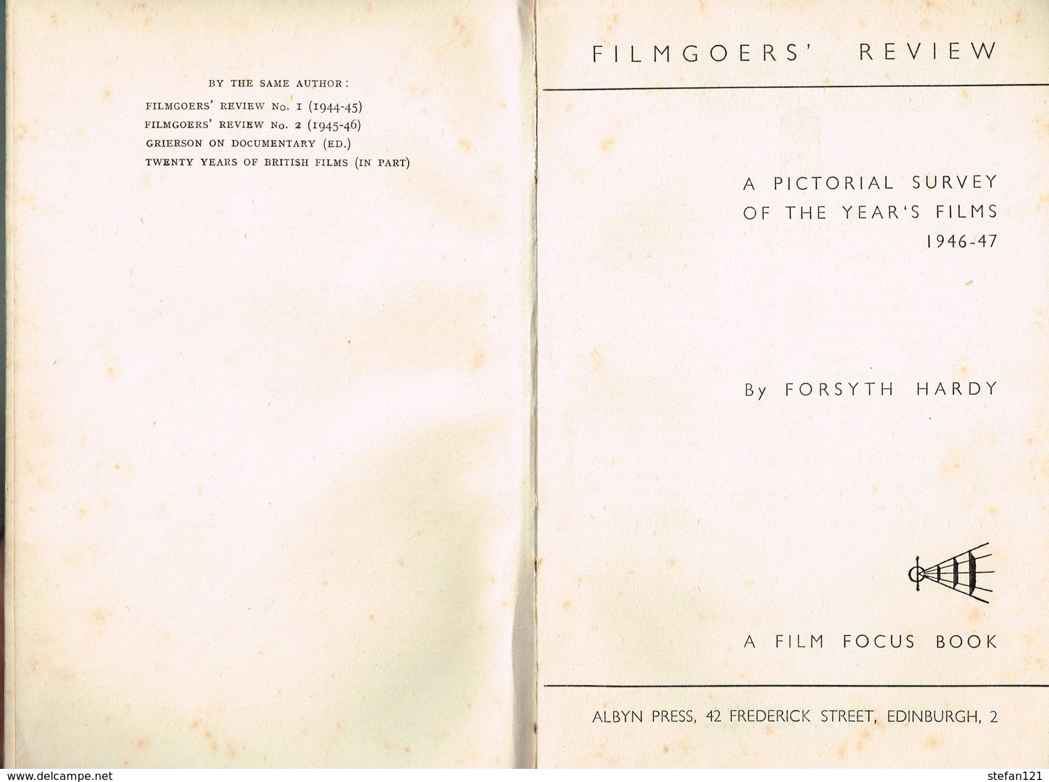 Filmgoers' Review - Forsyth Hardy - 1947 - 72 Pages 21,7 X 13,8 Cm - Autres & Non Classés