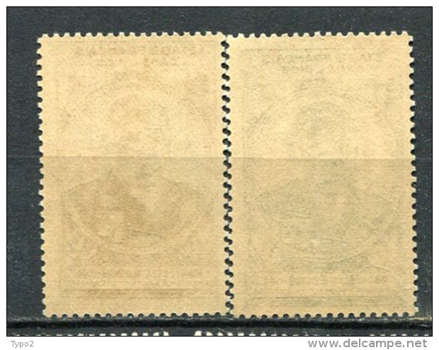 INDE -  Yv. N° 234, 235  ** MNH    Eboué  Cote  2,3   Euro  TBE 2 Scans - Unused Stamps