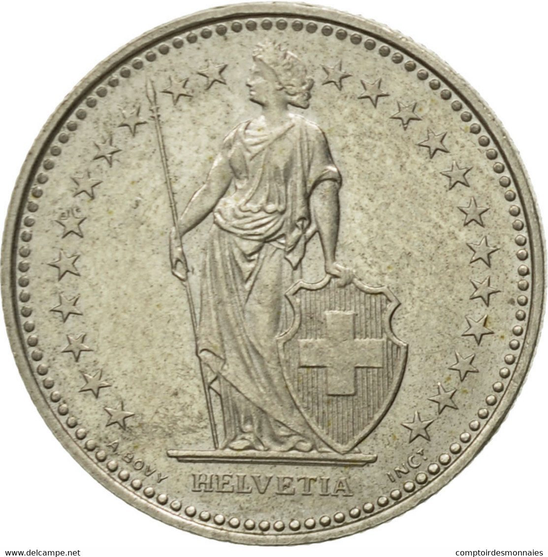 Monnaie, Suisse, 1/2 Franc, 1990, Bern, TTB+, Copper-nickel, KM:23a.3 - Otros & Sin Clasificación