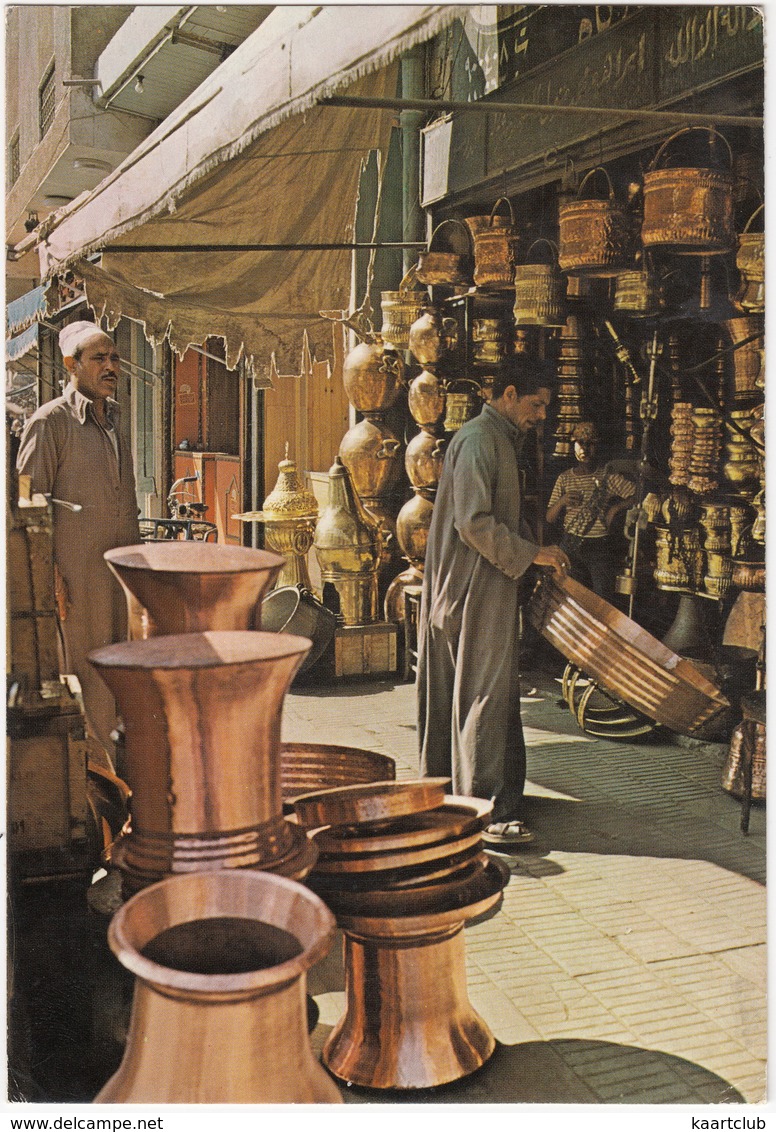 Cairo: Khan El Khalili Baazar - Copper Pots & Pans - (Egypt) - Caïro