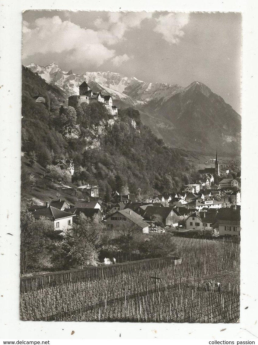 Cp , LIECHTENSTEIN , VADUZ , Voyagée 1955 , Ed. Phot. P. Ospelt - Liechtenstein