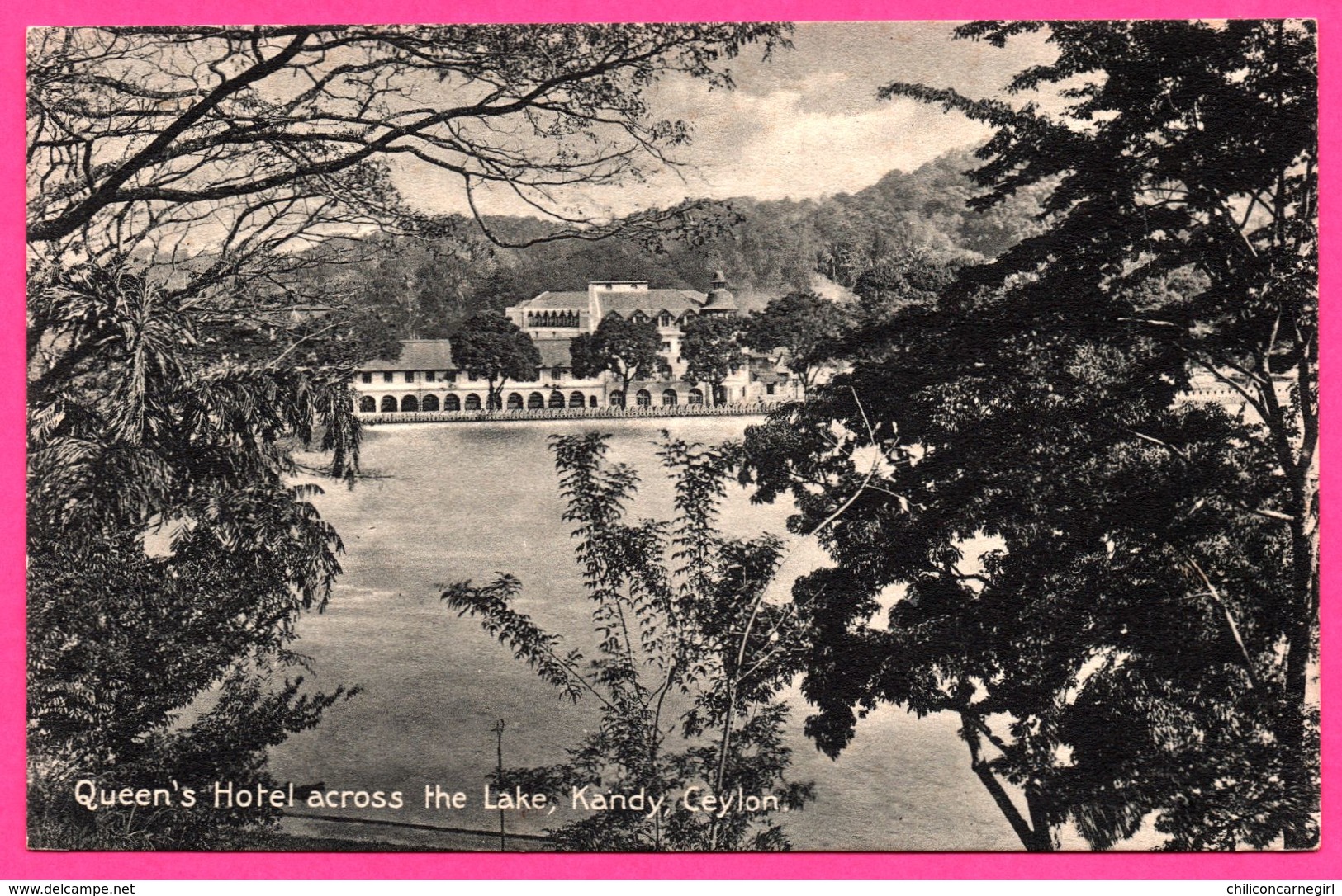 Kandy - Queen's Hotel Across The Lake - Edit. PLATE Ltd N° 135 - Sri Lanka (Ceylon)