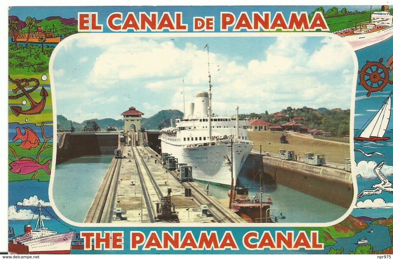 El Canal De Panama Son Super Bateau Vagonet - Panama