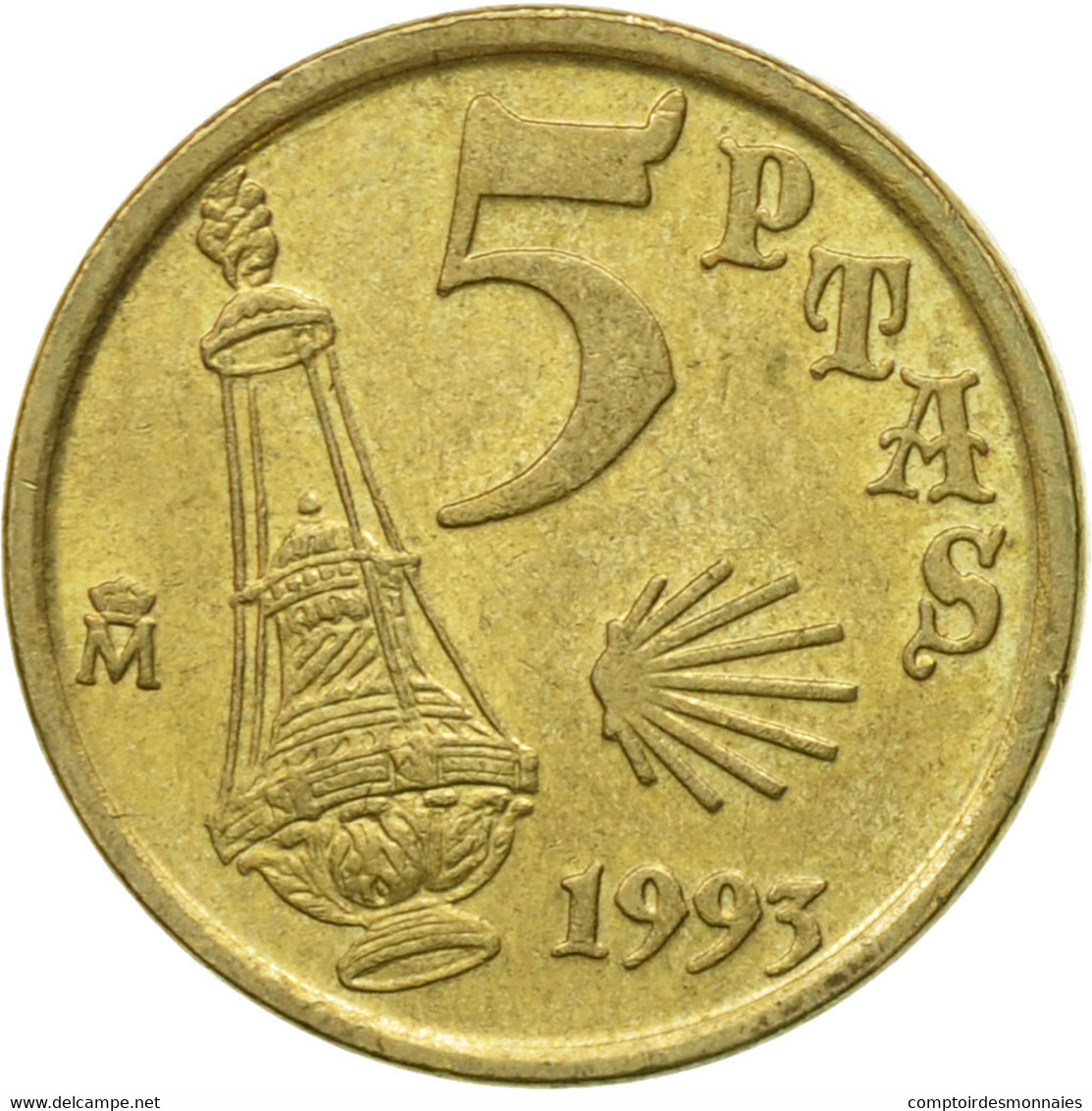 Monnaie, Espagne, Juan Carlos I, 5 Pesetas, 1995, Madrid, TTB, Aluminum-Bronze - 5 Pesetas