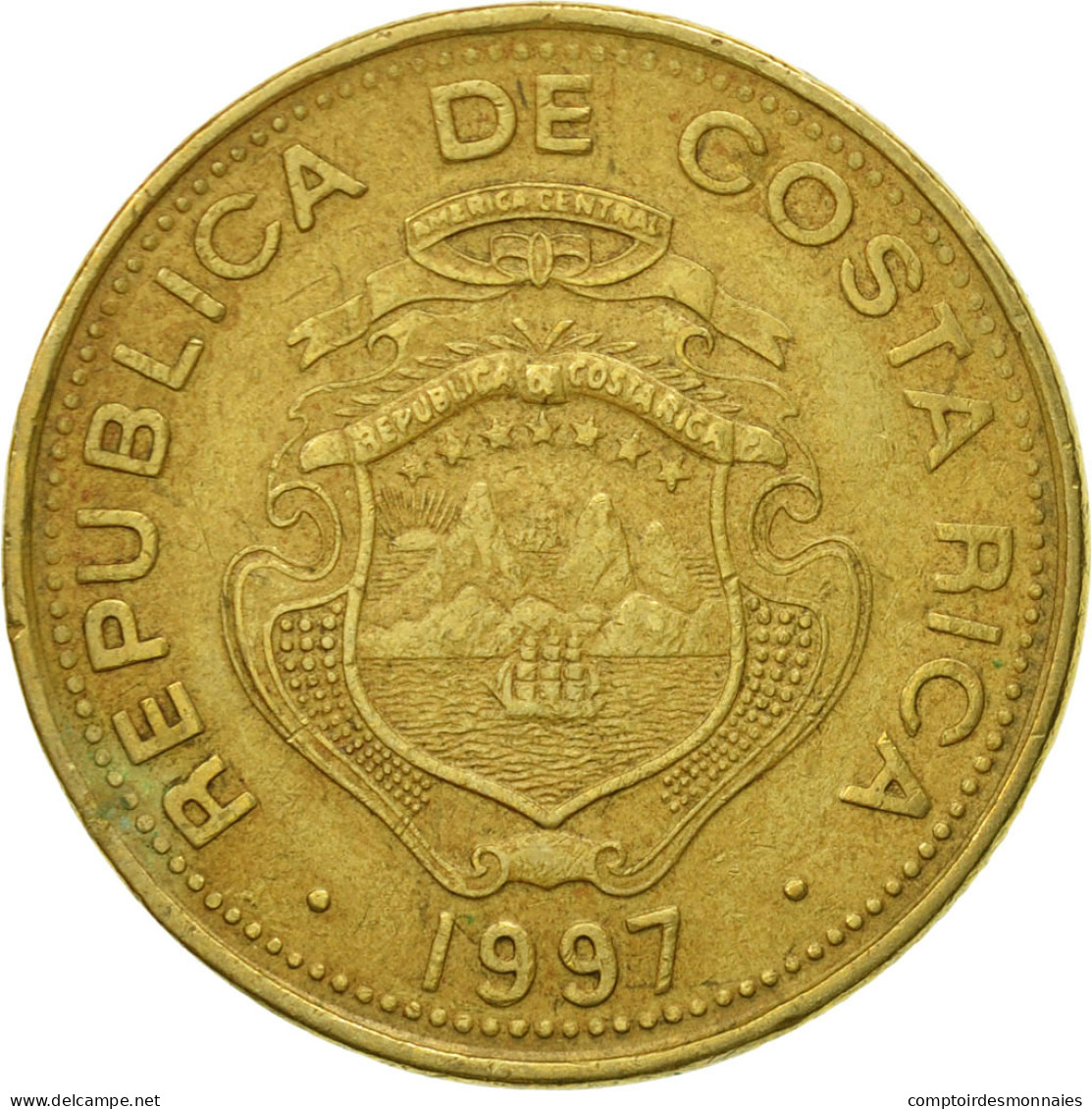 Monnaie, Costa Rica, 50 Colones, 1997, TTB, Laiton, KM:231 - Costa Rica