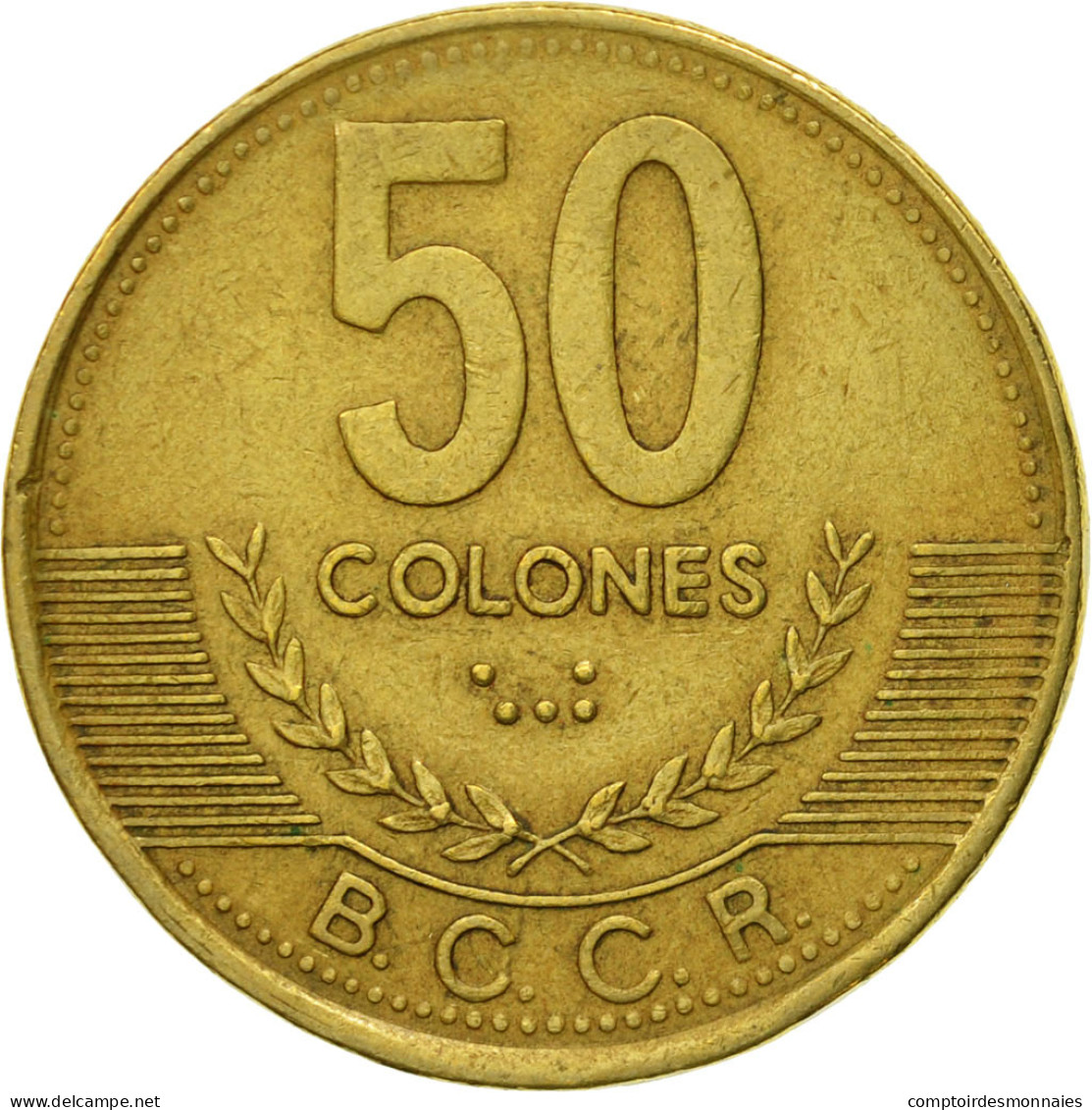 Monnaie, Costa Rica, 50 Colones, 1997, TTB, Laiton, KM:231 - Costa Rica