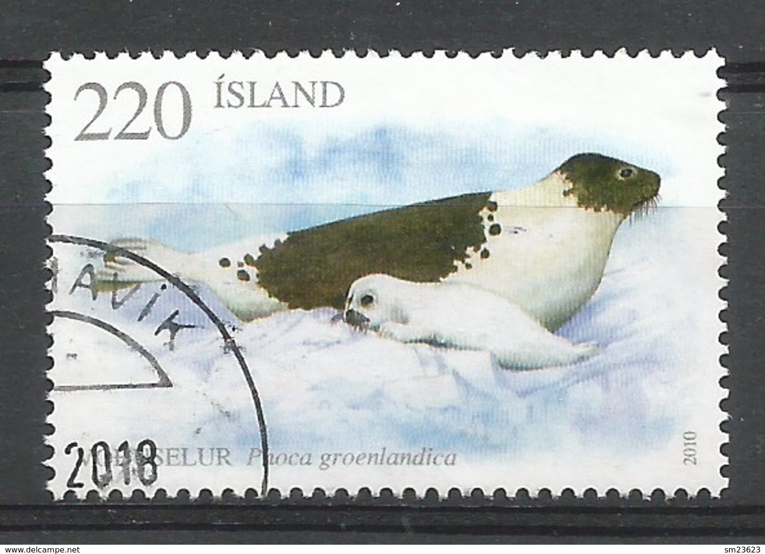 Island 2010 , Robben - Gestempelt / Used / (o) - Maximumkarten