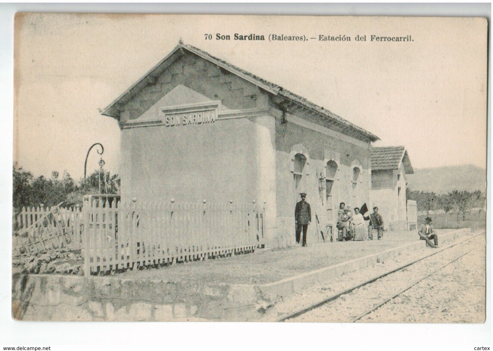 22237  CPA   SON SARDINA  : Estacion Del Ferrocarril ! - Mallorca