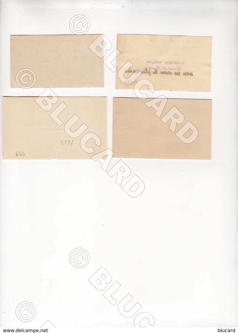 28644–ec CHINA BUSINESS CARDS TIENTSIN SHANGHAI ITALIAN CONSUL 4 PIECES - Historical Documents