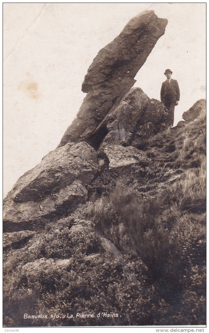 Photo Carte De Barvaux S/O La Pierre D'Haïna Circulée En 1935 - Durbuy