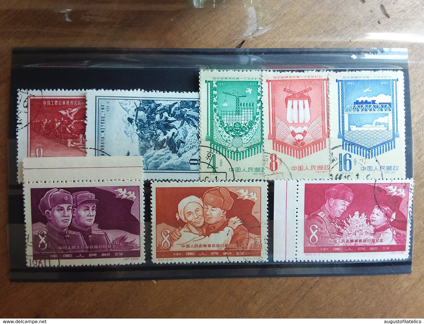 CINA Anni '50 - 3 Serie Complete Timbrate + Spese Postali - Usados